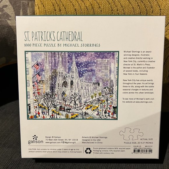 Galison - St. Patrick's Cathedral 1000 Piece Puzzle - Picture 2 of 2